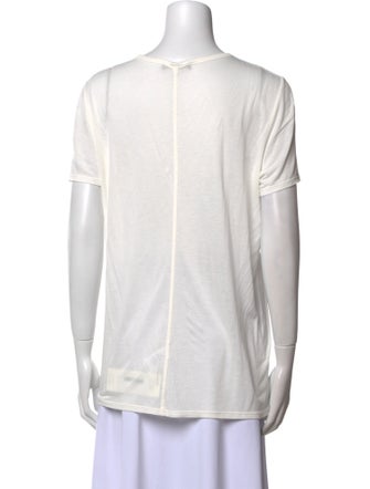 The Row Scoop Neck Short Sleeve T-Shirt