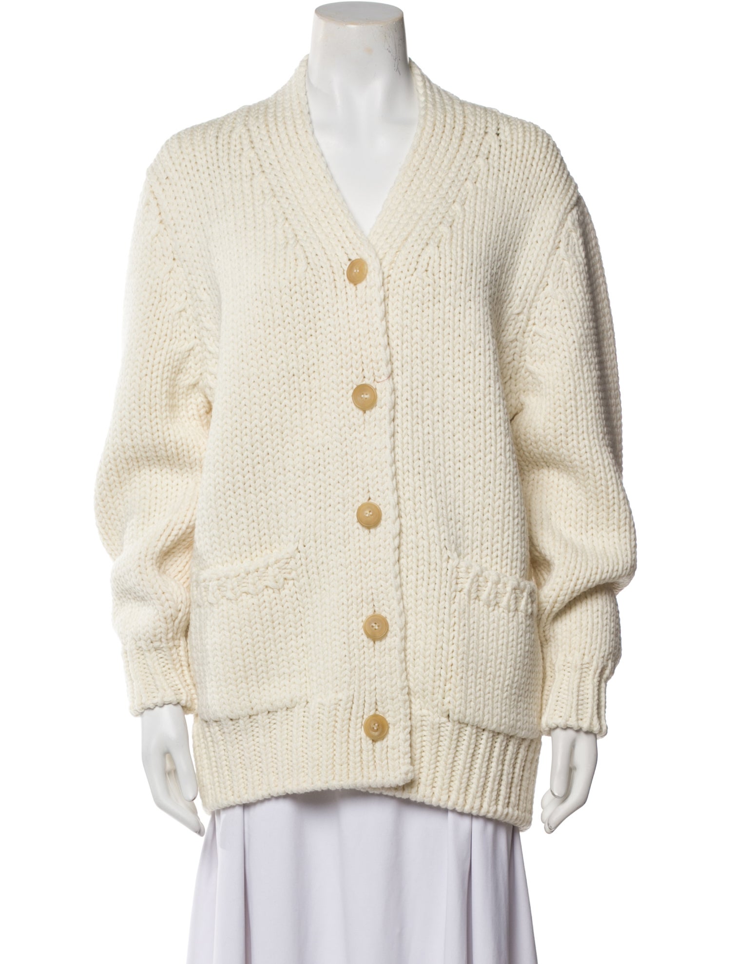 The Row Merino Wool V-Neck Sweater w/ Tags