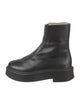 The Row Zipped Boot 1 Leather Combat Boots