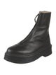 The Row Zipped Boot 1 Leather Combat Boots
