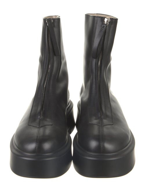 The Row Zipped Boot 1 Leather Combat Boots