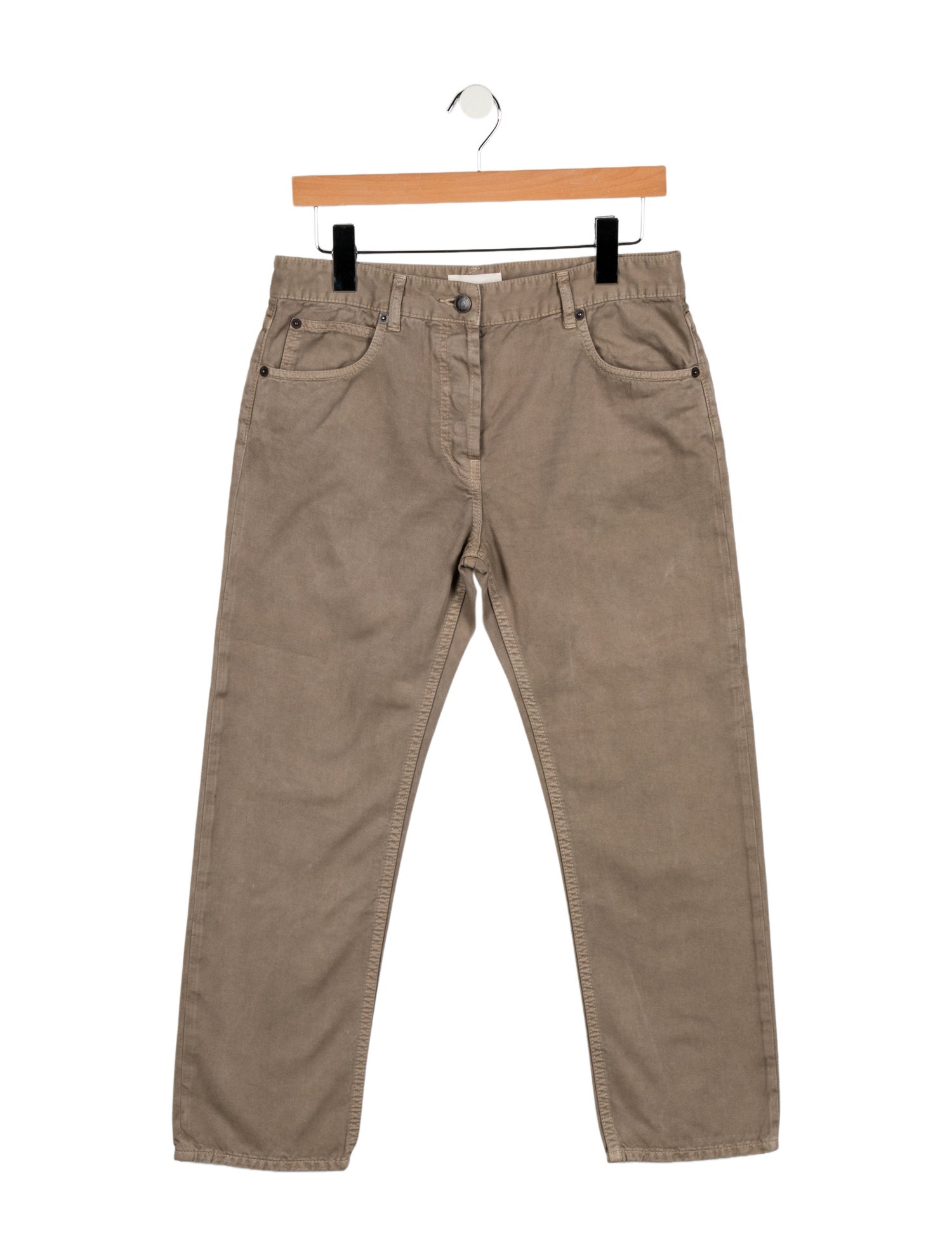 The Row Mid-Rise Straight Leg Jeans