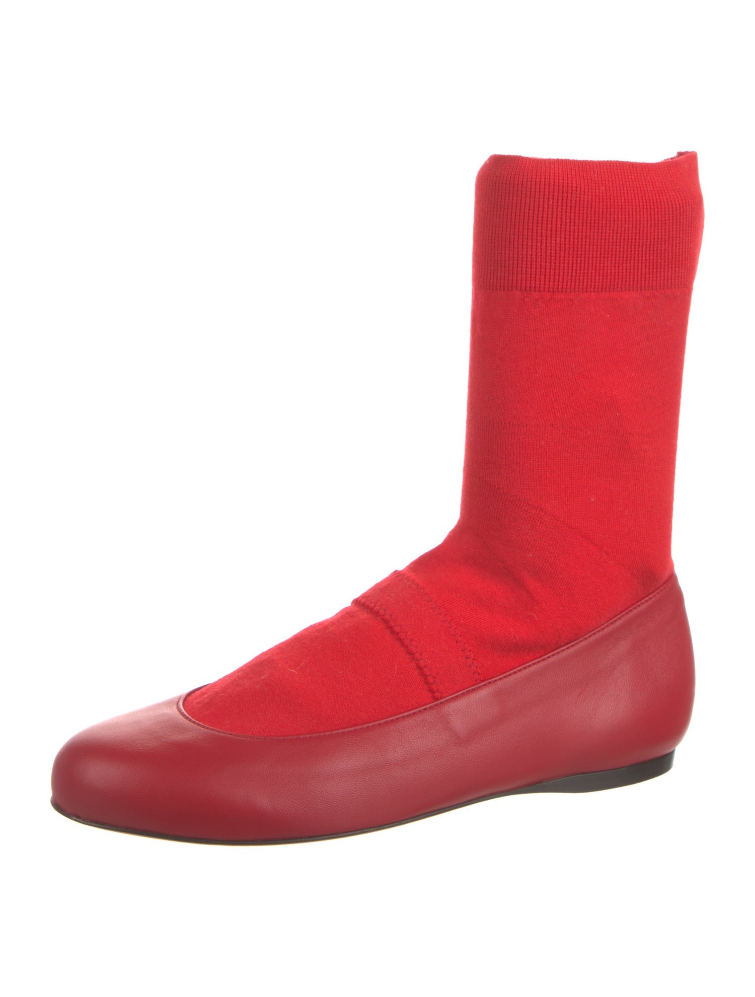 Tibi Borg Leather Flats