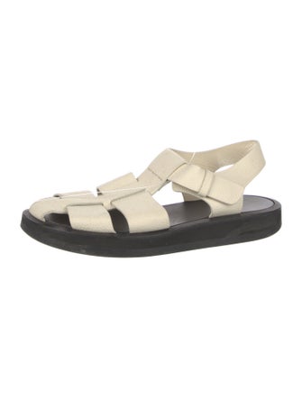 The Row Leather Slingback Sandals