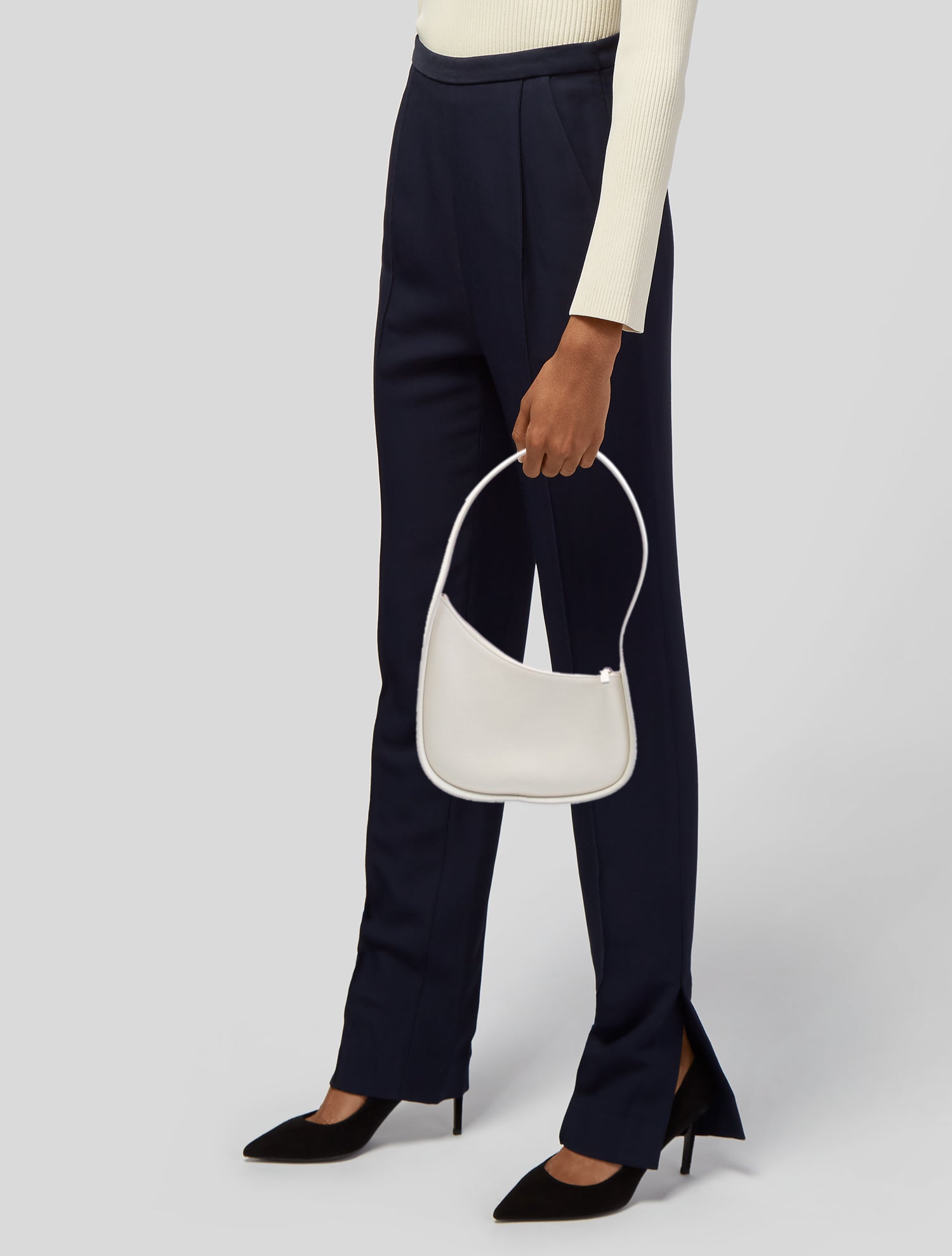 The Row Leather Half Moon