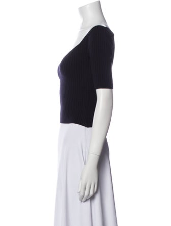 The Row Virgin Wool V-Neck Crop Top