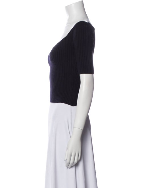The Row Virgin Wool V-Neck Crop Top