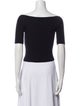 The Row Virgin Wool V-Neck Crop Top