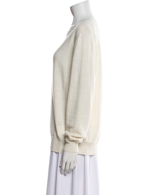 The Row Linen Scoop Neck Sweater