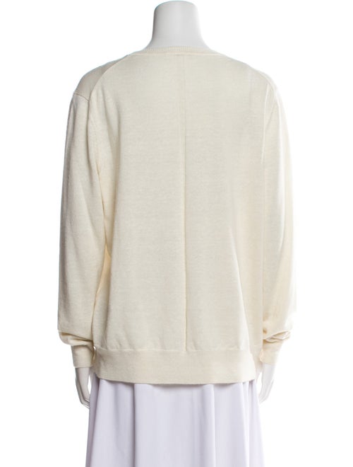 The Row Linen Scoop Neck Sweater