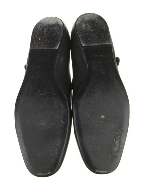 The Row Leather Mary Jane Flats