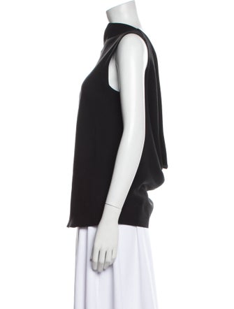 The Row Silk Bateau Neckline Top