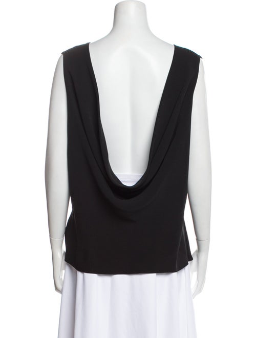 The Row Silk Bateau Neckline Top