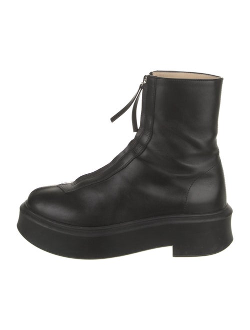 The Row Zipped 1 Leather Boots