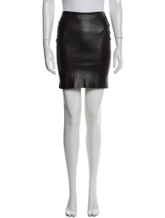 The Row Lambskin Mini Skirt