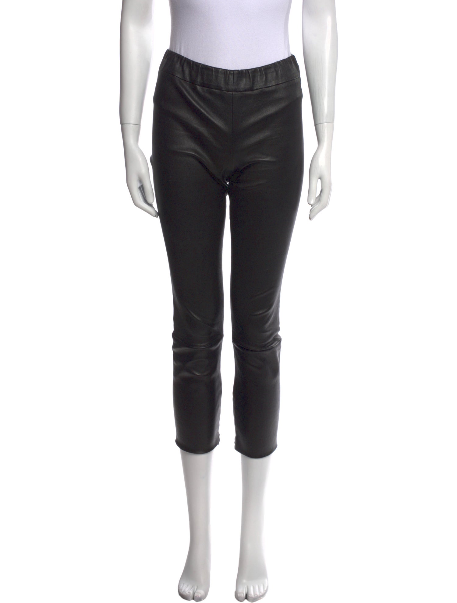 The Row Lambskin Straight Leg Pants
