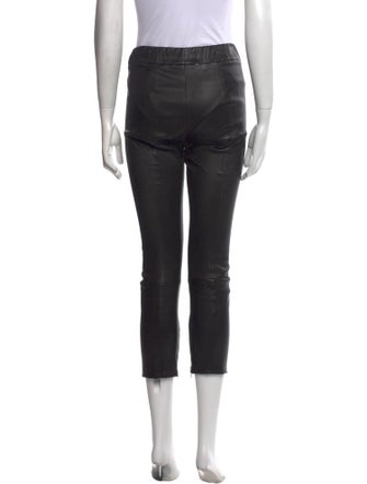 The Row Lambskin Straight Leg Pants