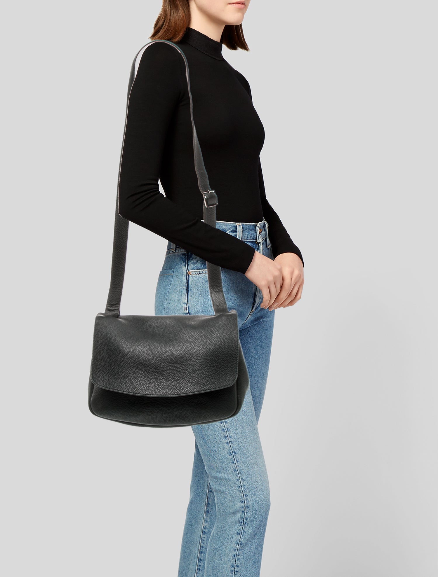 The Row Leather Snail Mail Small