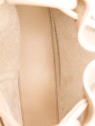 The Row Leather Drawstring Pouch Bag. Small