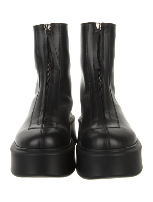 The Row Zipped Boot 1 Leather Combat Boots