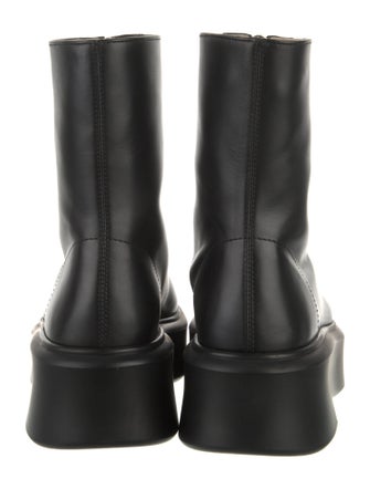The Row Zipped Boot 1 Leather Combat Boots