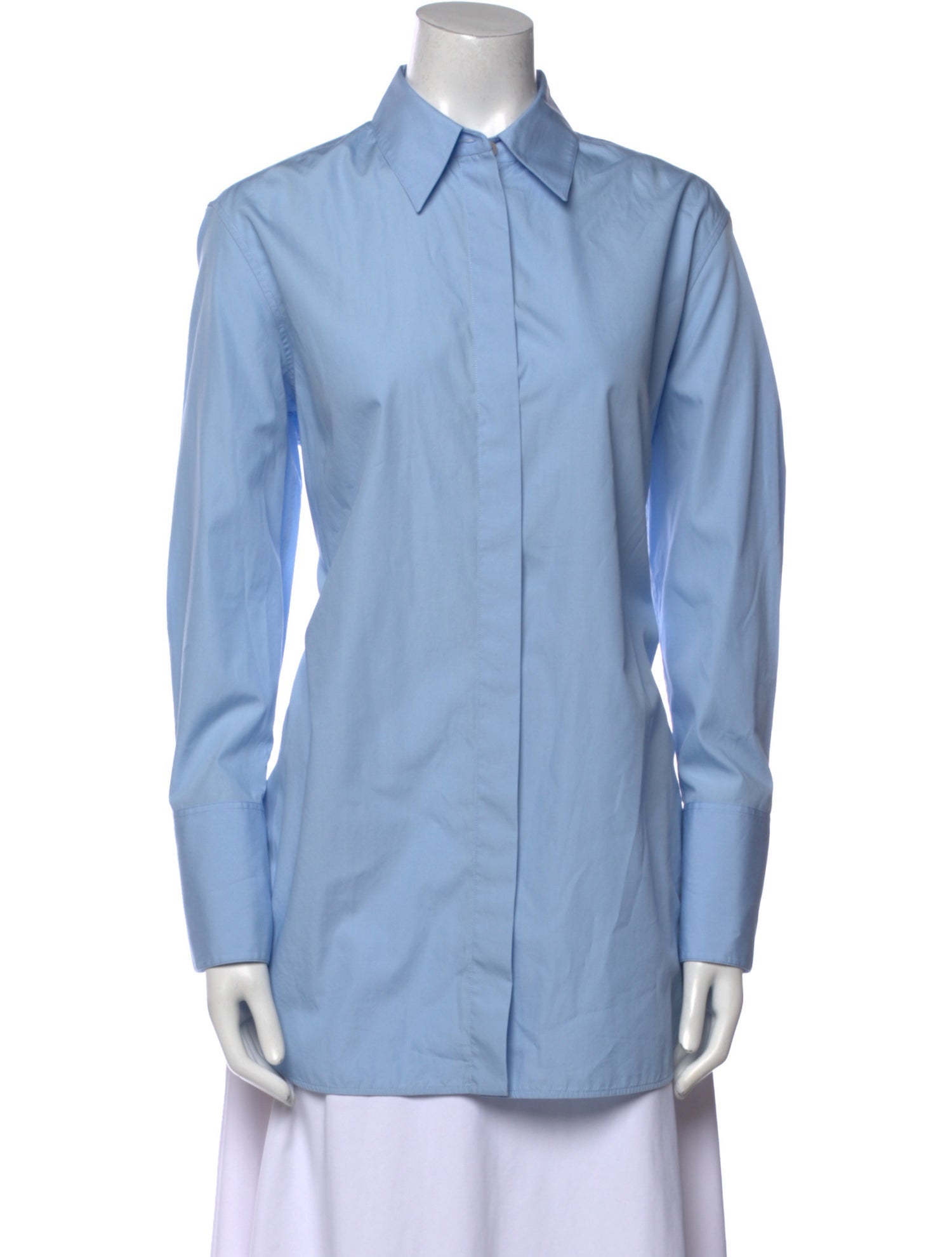 The Row Long Sleeve Button-Up Top