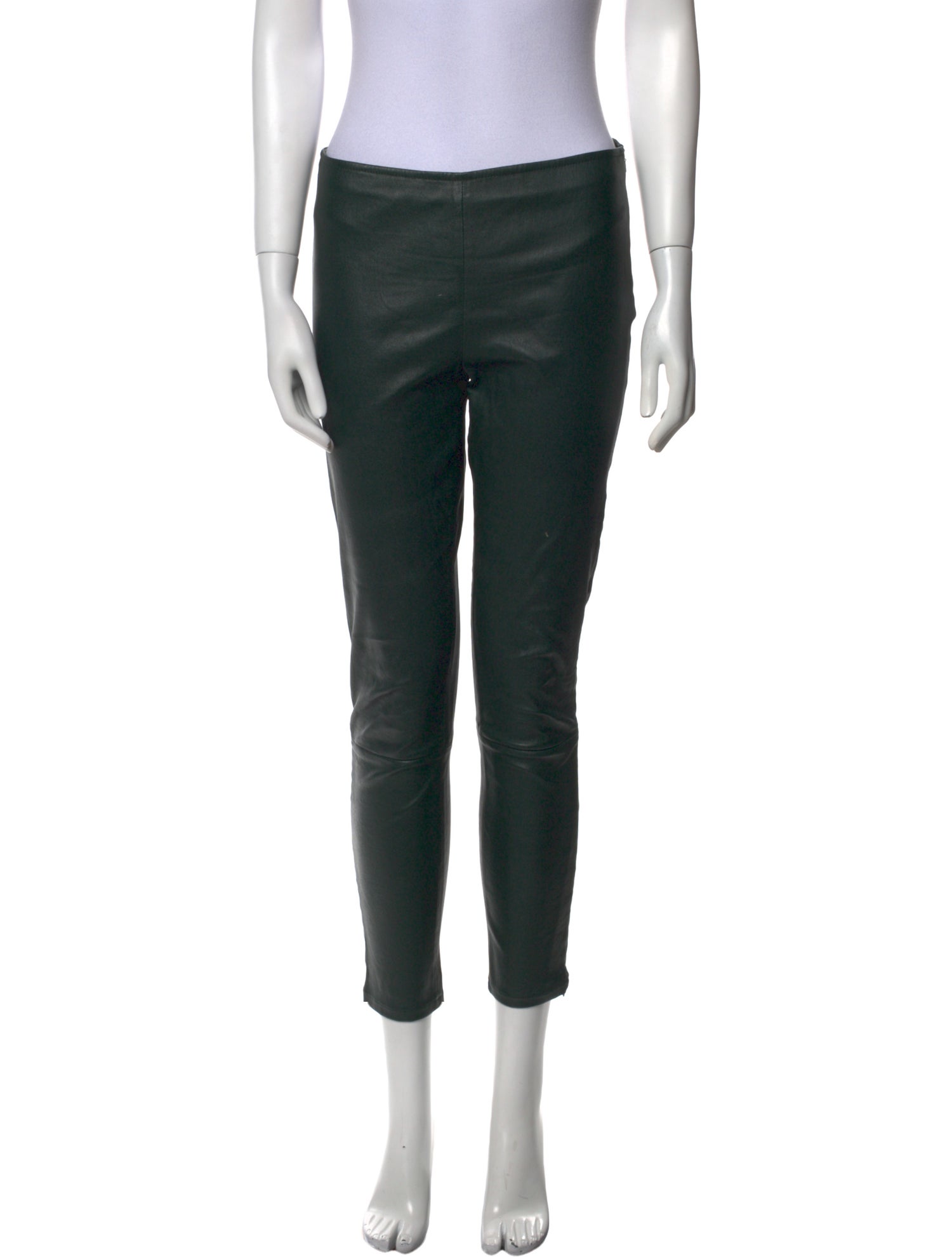The Row Leather Skinny Leg Pants