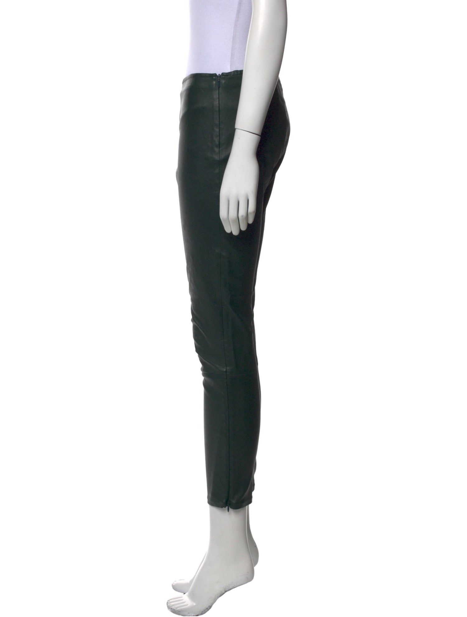 The Row Leather Skinny Leg Pants