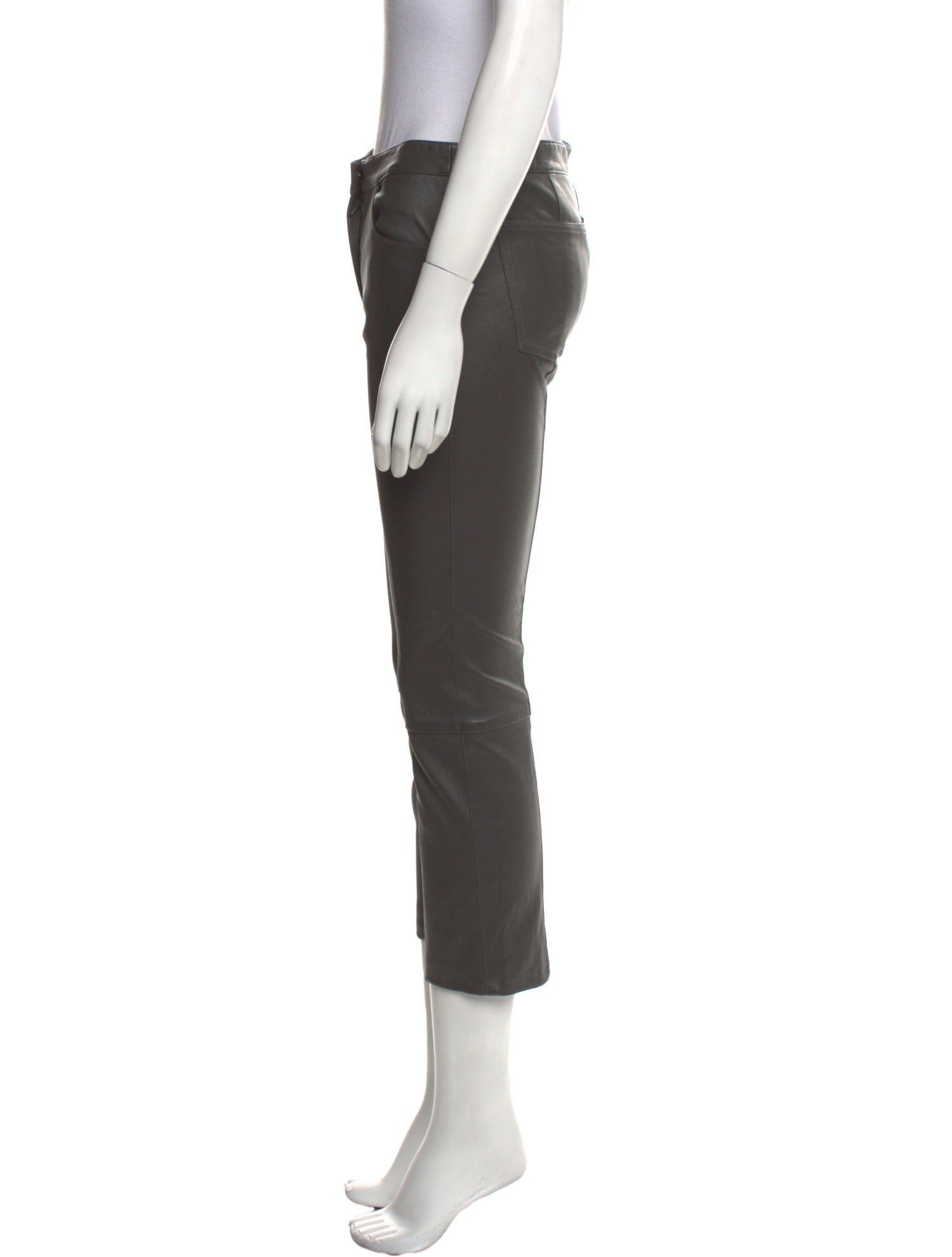 The Row Lambskin Straight Leg Pants