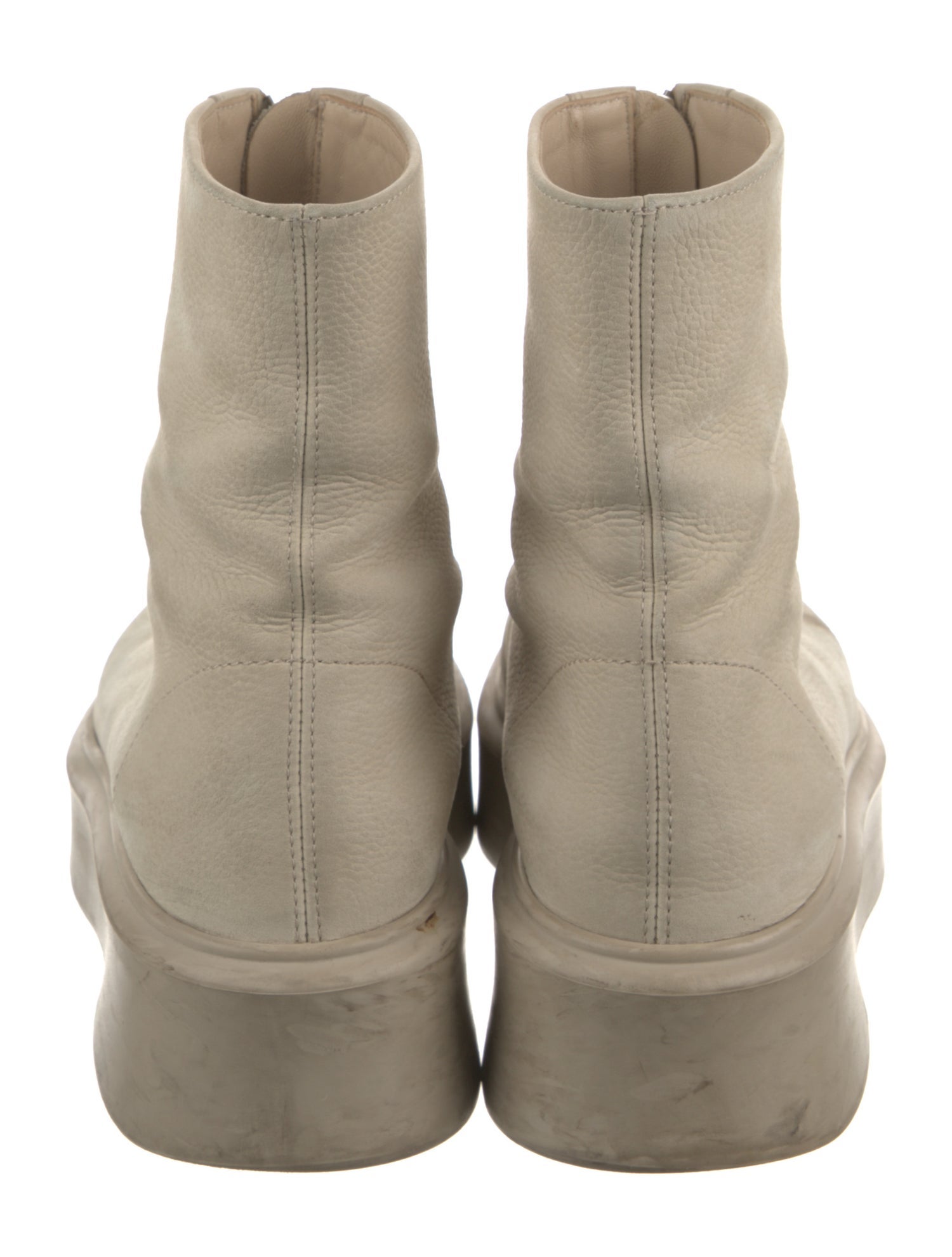 The Row Zipped Boot I Nubuck Combat Boots