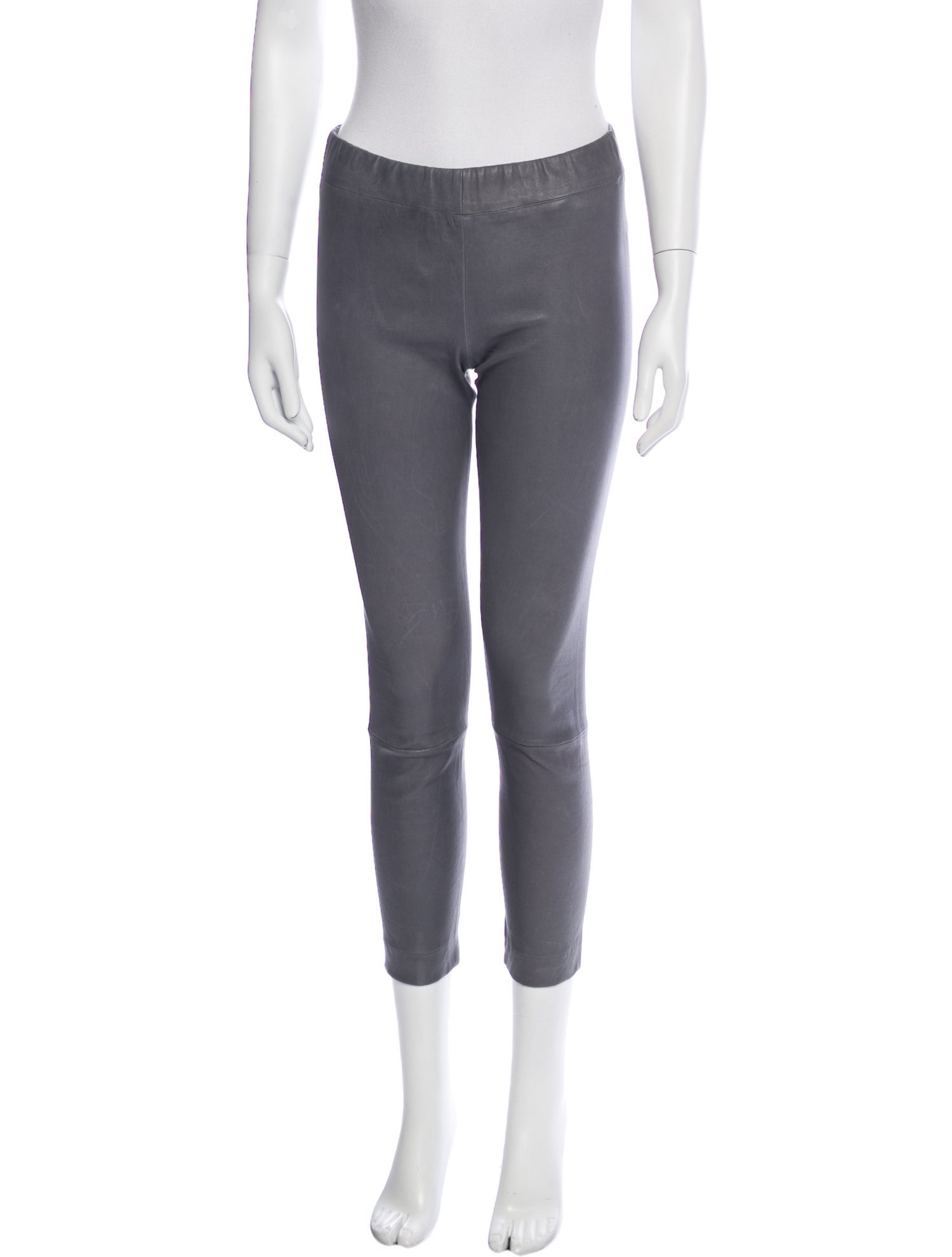 The Row Leather Skinny Leg Pants