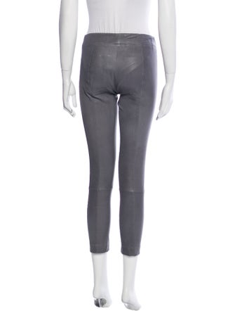 The Row Leather Skinny Leg Pants