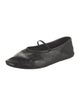 The Row Leather Mary Jane Flats