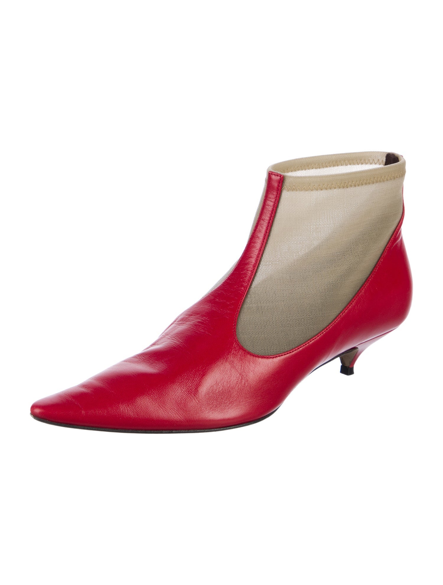 The Row Leather T-Strap Pumps