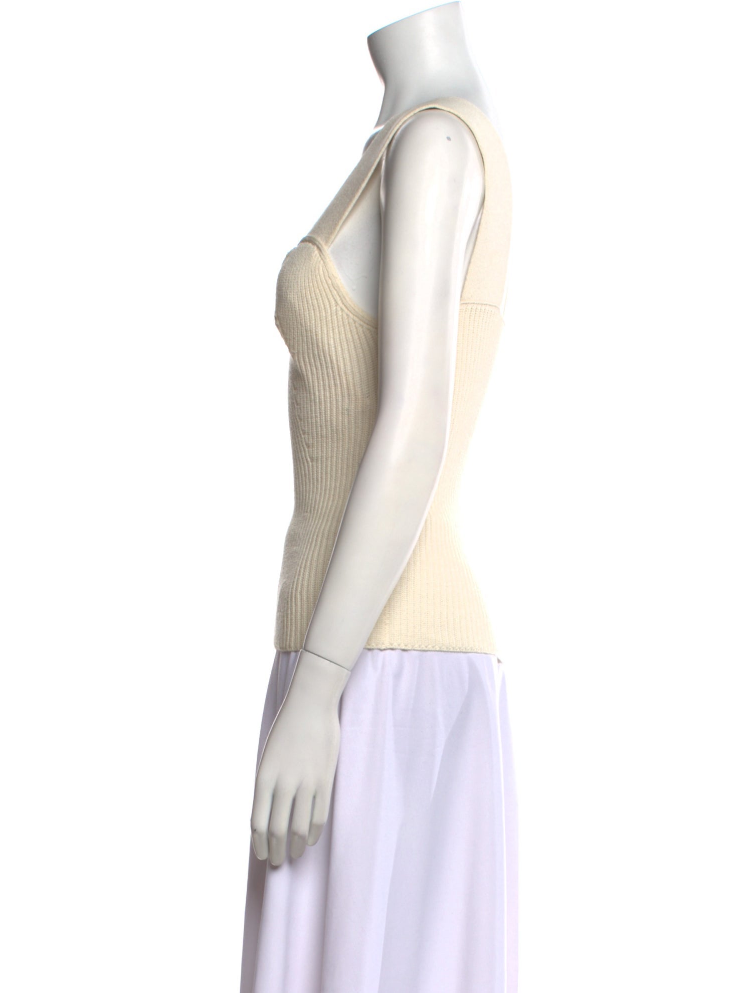 The Row Square Neckline Sleeveless Top
