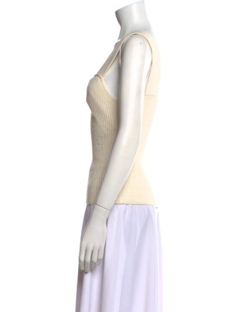 The Row Square Neckline Sleeveless Top