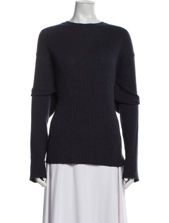 The Row Scoop Neck Long Sleeve Sweatshirt