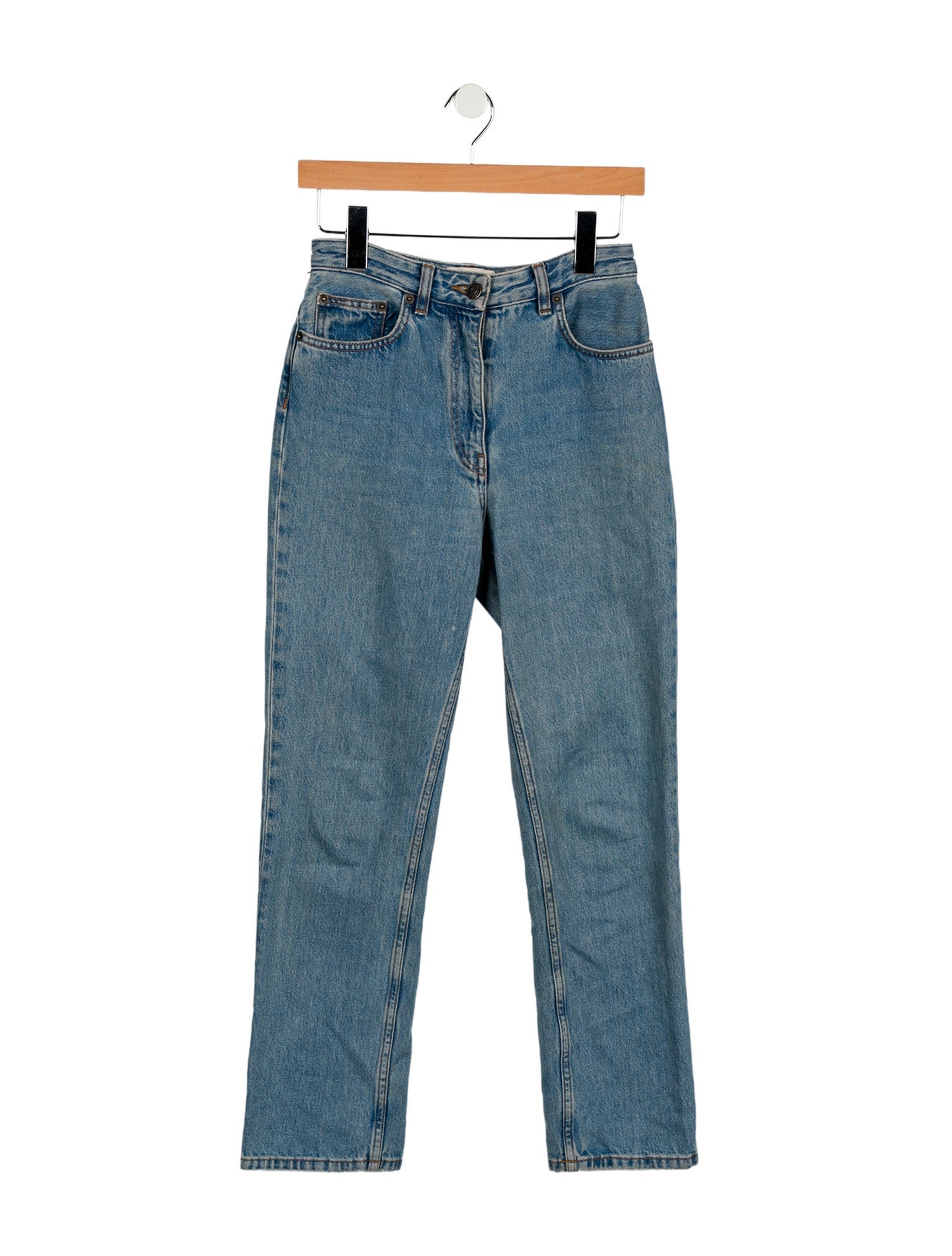 The Row High-Rise Straight Leg Jeans