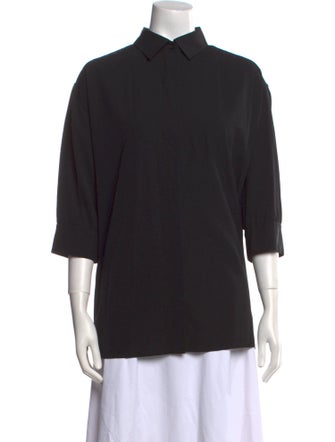 The Row Three-Quarter Sleeve Top