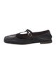 The Row Leather Mary Jane Flats