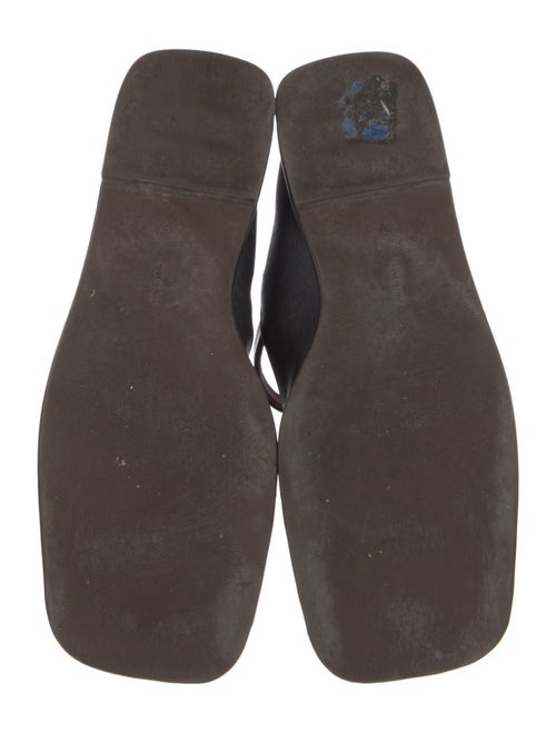 The Row Leather Mary Jane Flats