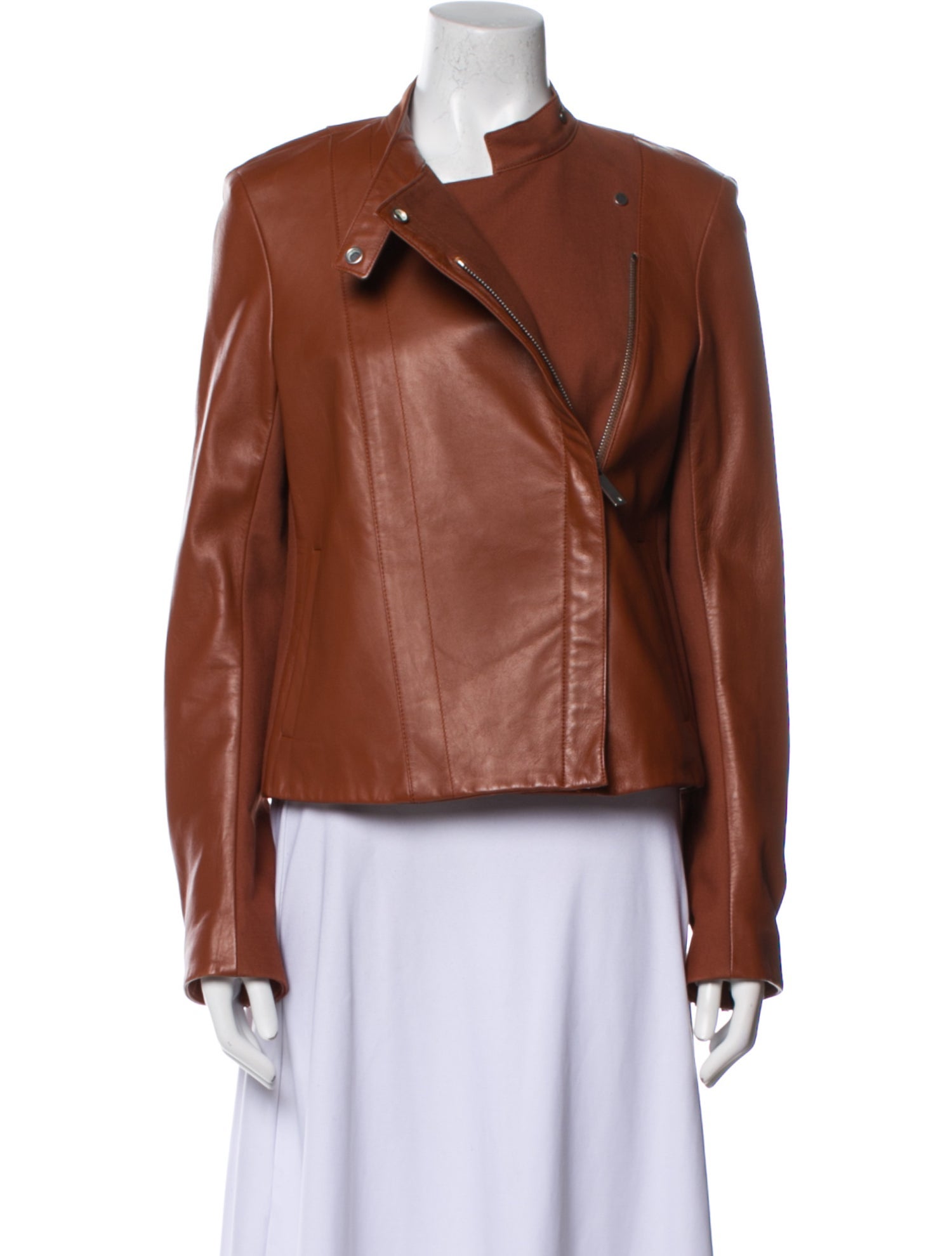 The Row Brilly Leather Biker Jacket