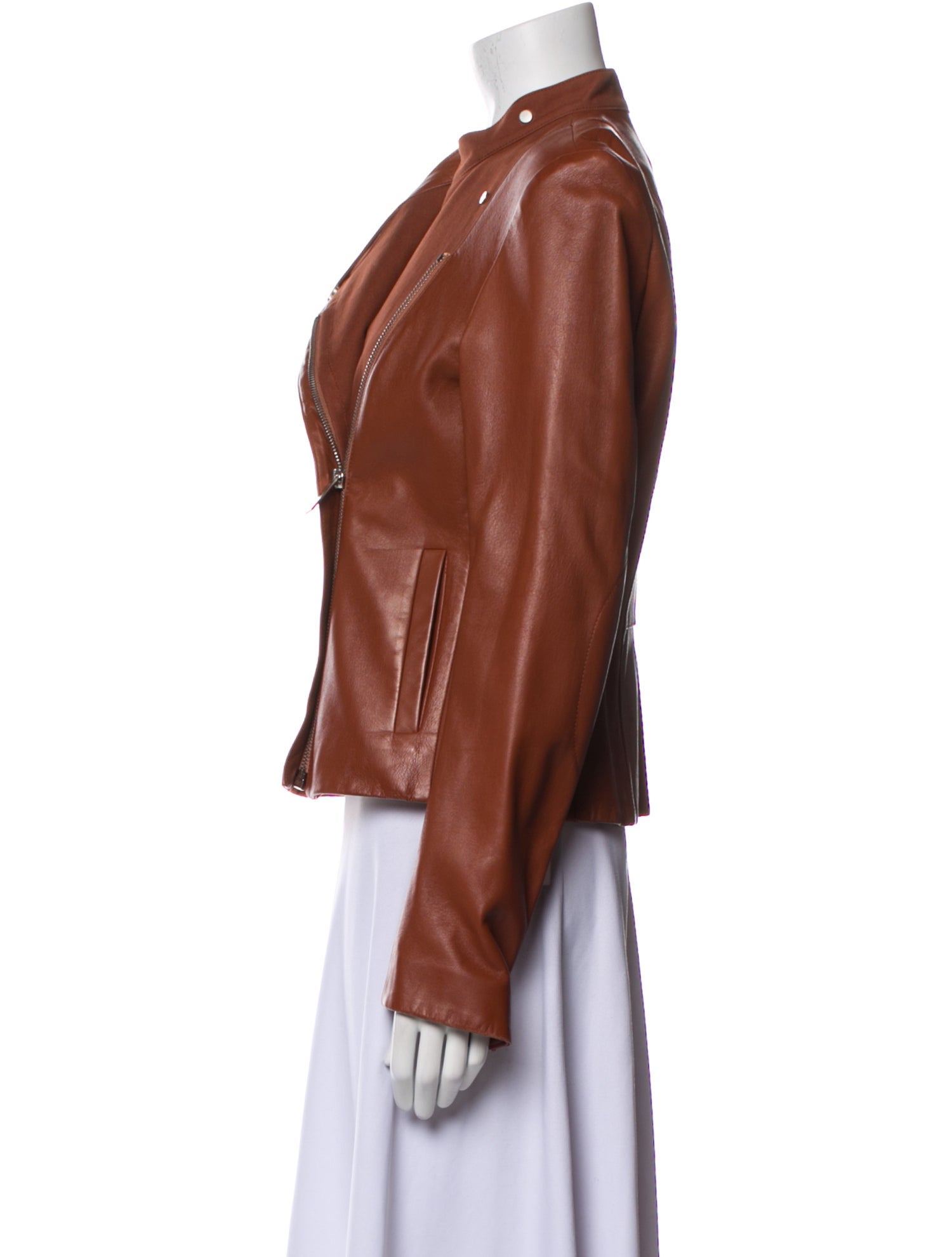 The Row Brilly Leather Biker Jacket