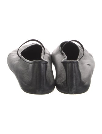 The Row Leather Mary Jane Flats