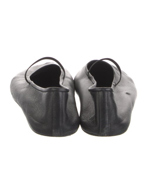 The Row Leather Mary Jane Flats