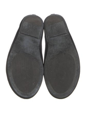 The Row Leather Mary Jane Flats