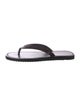 The Row City Leather Flip Flops