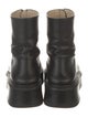 The Row Zipped Leather Combat Boots
