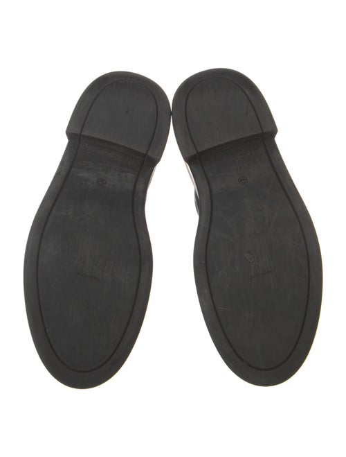 The Row Zipped Leather Combat Boots