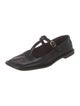 The Row Leather Mary Jane Flats
